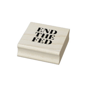 Beenden Sie die Gefüttert Briefmarke aus Holz Gummistempel