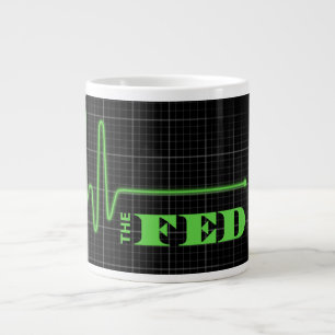 Beenden Sie die Gefüttert Flachlinie Jumbo-Tasse