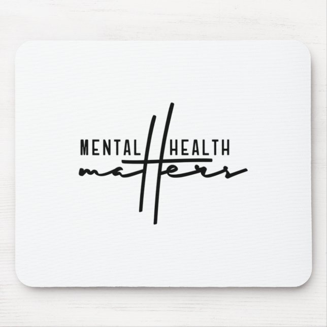 Beenden Sie die psychischen Probleme des Stigmas Mousepad (Vorne)