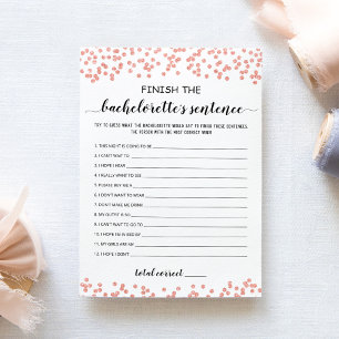 Beenden Sie die Satz-Karte von Bachelorette. Einladung