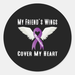 Beenden Sie die Überdosierung der Flügel meines Fr Runder Aufkleber