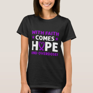 Beenden Sie die Überdosierung! Lila Band. Überdosi T-Shirt