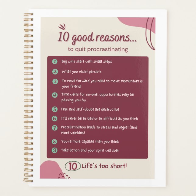 Beenden Sie die Verzögerung des Tagesplaners Planer (Vorderseite)