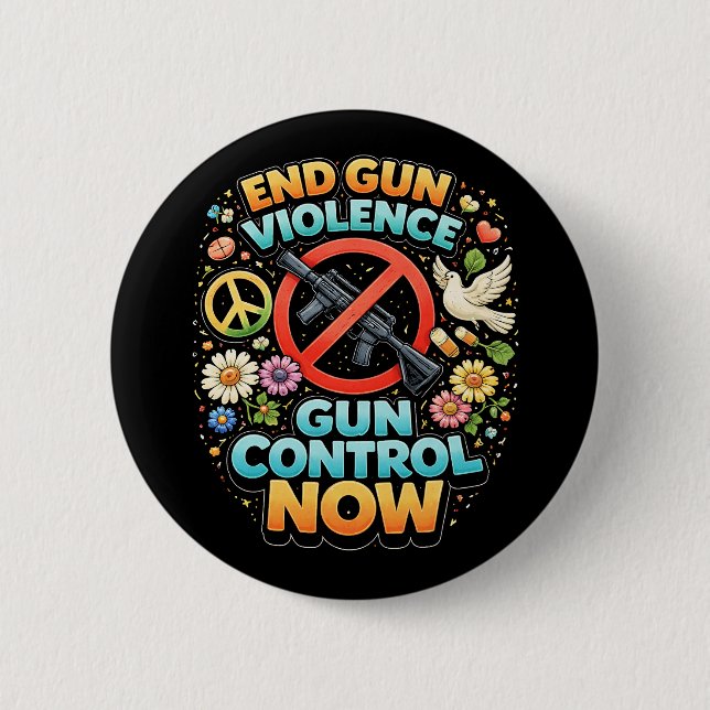 Beenden Sie Gewalt mit Waffen jetzt Button (Vorderseite)