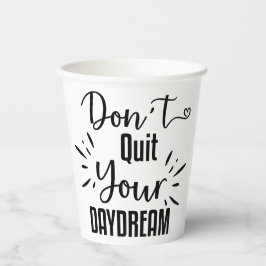 Beenden Sie Ihren Traumaufenthalt und Ihre Ankündi Pappbecher