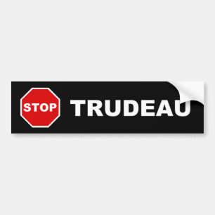 Beenden Sie Trudeau Autoaufkleber (schwarz)