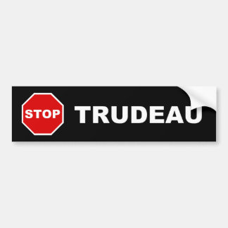 Beenden Sie Trudeau Autoaufkleber (schwarz)