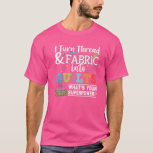 Beenden Sie, wenn ich das Thread-Gewebe in Quilts T-Shirt