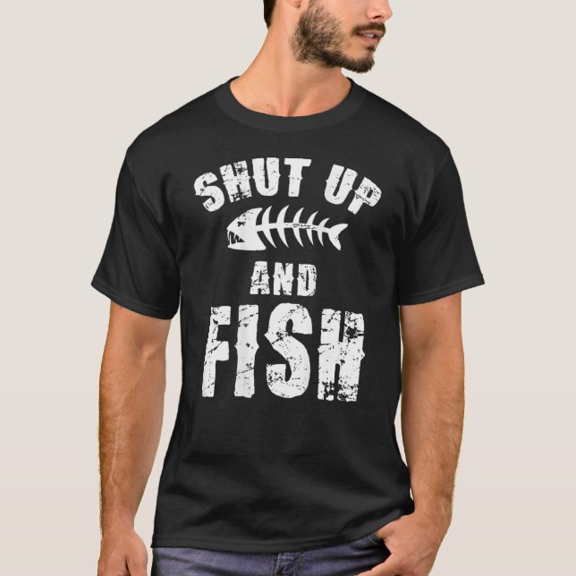 Beenden und Fischen (hinten) T-Shirt (Vorderseite)