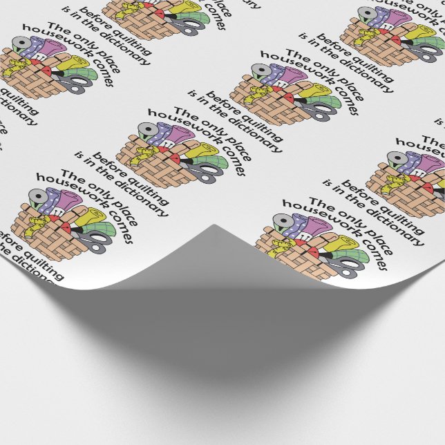 Beenden vor der Hausarbeit Geschenkpapier (Ecke)