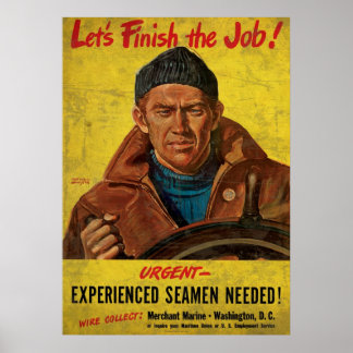Beenden wir den Job erfahrener Seeleute, der 1 geb Poster