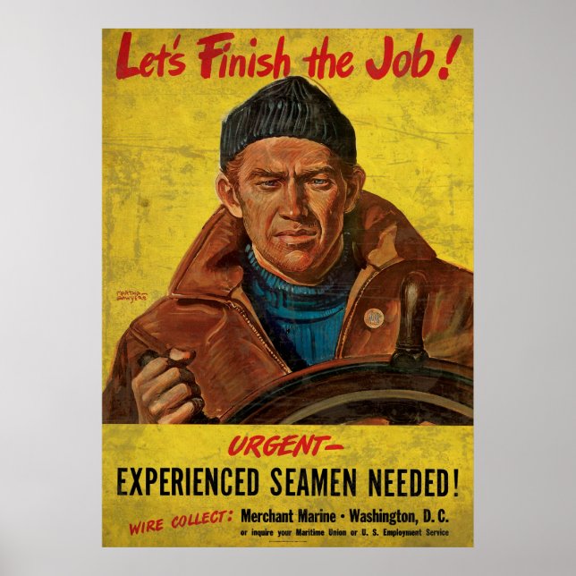 Beenden wir den Job erfahrener Seeleute, der 1 geb Poster (Vorne)