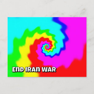 Beendet den Iran-Krieg (ihr könnt die Worte ändern Postkarte