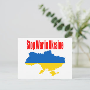 Beendigung des Krieges in der Ukraine  Postkarte