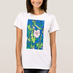 Beendweed Reed Summer Wildblumen Blumenmalerei T-Shirt
