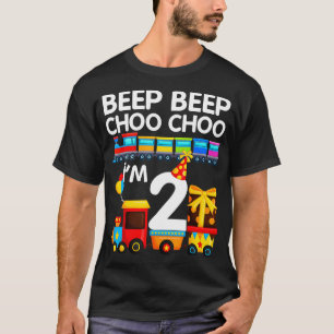 Beep Beep Choo Im 2. Party zum 2. Geburtstag T-Shirt