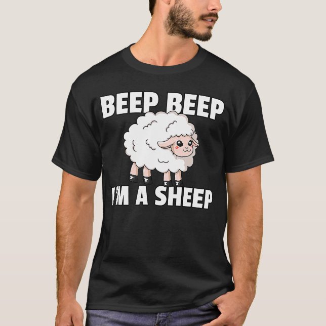 Beep Beep Ich bin ein Schafkostüm für einen Lamm-B T-Shirt (Vorderseite)