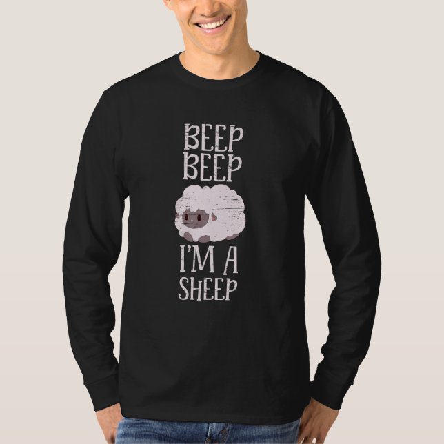 Beep Beep I'm A Sheep Livestock Herd Farm Wool Ani T-Shirt (Vorderseite)