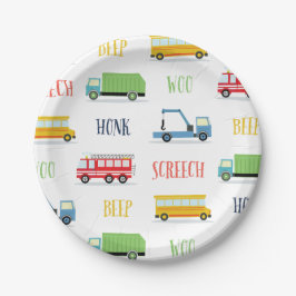 Beep Honk Schrei über Paper Teller