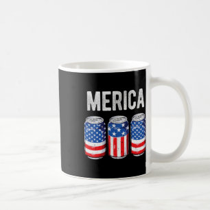Beer American Flag 4th Of July Merica Usa Men Wome Kaffeetasse
