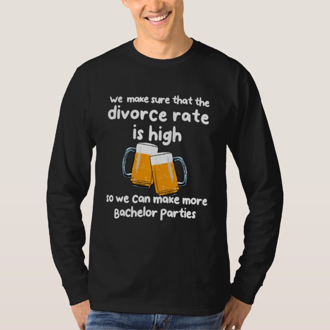 Beer and Bachelors Parties T-Shirt (Vorderseite)