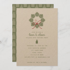 Beer and Cheer Holiday Party Einladung