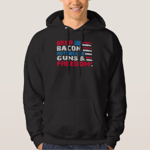 Beer Bacon Rottweiler Guns & amp Freedom 4. Ju Hoodie