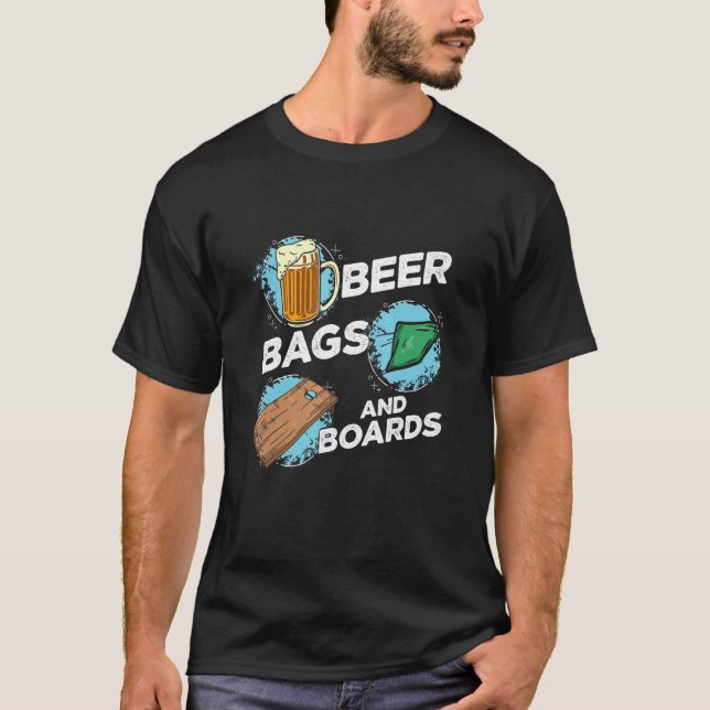 Beer Bags And Boards Bean Bags Toss Cornhole T-Shirt (Vorderseite)