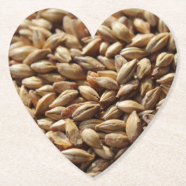 Beer brewing malted barley körner background untersetzer
