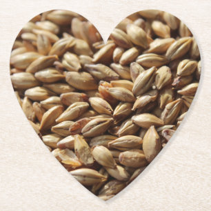 Beer brewing malted barley körner background untersetzer