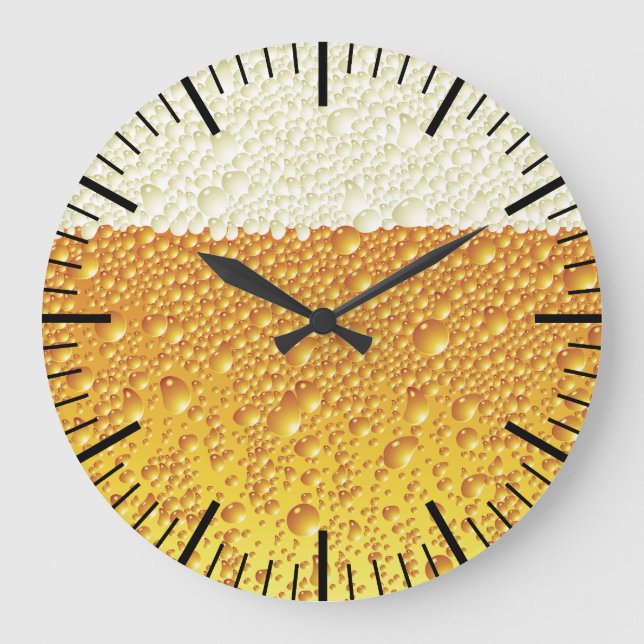 Beer Clock Große Wanduhr (Vorderseite)