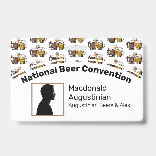 Beer Convention Delegiertes Foto Ausweis (Vorderseite)