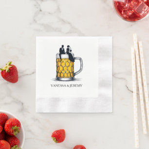 Beer Couple Serviette