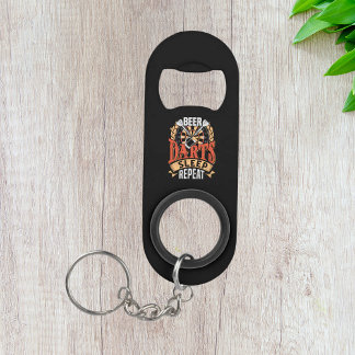 Beer Darts Sleep Repeat - Dart Player Mini Flaschenöffner