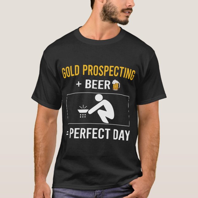 Beer Day Gold Prospection T-Shirt (Vorderseite)