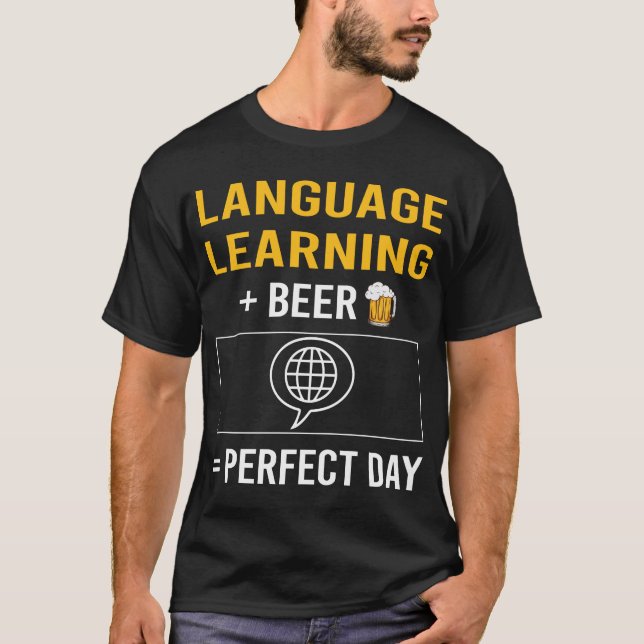 Beer Day Language Learning T-Shirt (Vorderseite)