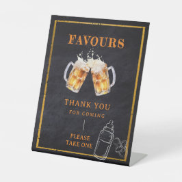 Beer Diaper Party Babydusche Vielen Dank für Ihre Sockelschild