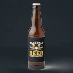 Beer Drinker Baseball Beer Humor Birthday Bierflaschenetikett<br><div class="desc">Beer Drinker Baseball Beer Humor Birthday</div>