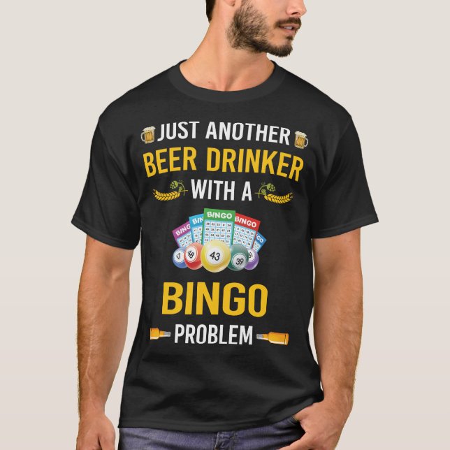 Beer Drinker Bingo T-Shirt (Vorderseite)