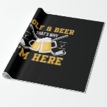Beer Drinker Golf And Beer Birthday Geschenkpapier<br><div class="desc">Beer Drinker Golf And Beer Birthday</div>