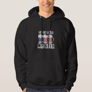 Beer Drinker Ho Ho Hold My Beer USA Birthday Hoodie