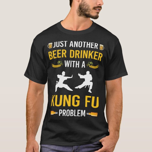 Beer Drinker Kung Fu T-Shirt (Vorderseite)