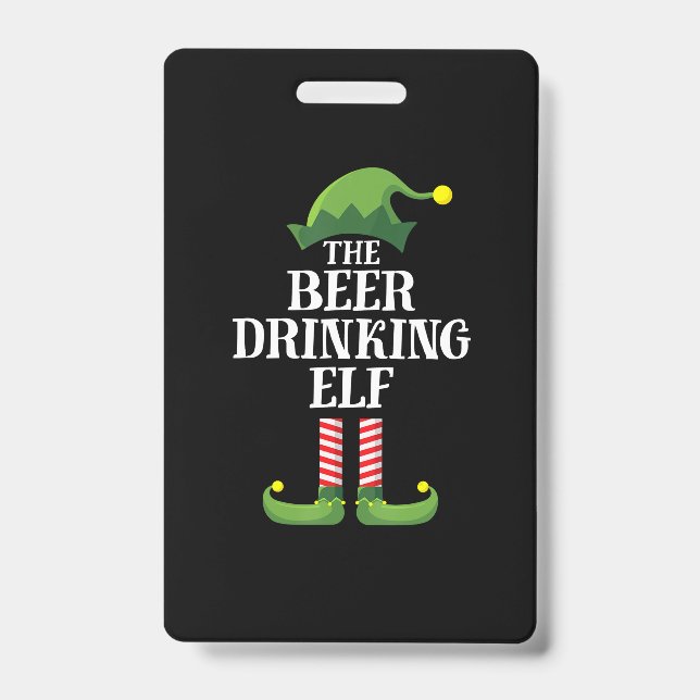 Beer Drinking Christmas Birthday Ausweis (Vorderseite)