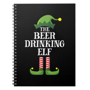 Beer Drinking Christmas Birthday Notizblock