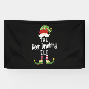 Beer Drinks Elf Gruppe Weihnachten Geburtstag Banner