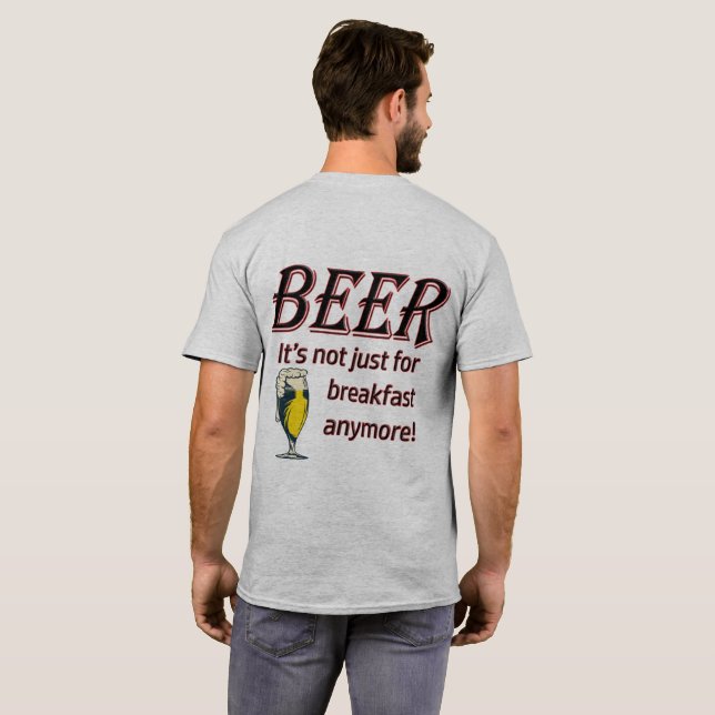 BEER - Es ist nicht nur zum Frühstück noch mehr! T-Shirt (Schwarz voll)