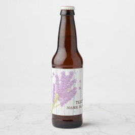BEER ETIKETT - Lavendel, lila, Blume, Blumenstrauß