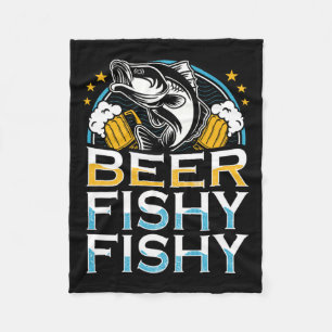 Beer Fishy Fishy Fisherman Ret Fleecedecke