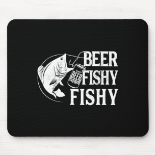Beer Fishy Funny Fishing Mousepad