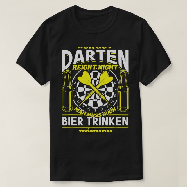 Beer Funny Dart Sprichwort Beer Spaß Darts Men T-Shirt (Design vorne)